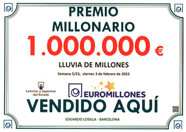 Premio millonario de Euromillones
