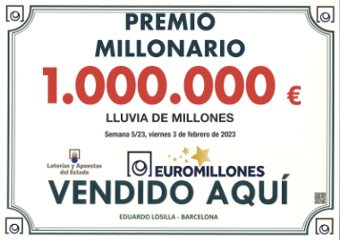 Premio millonario de Euromillones