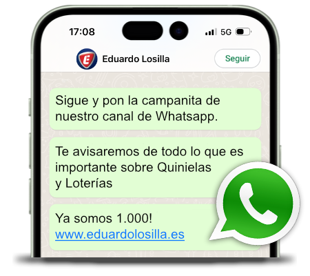 Apúntate al canal de whatsapp de EduardoLosilla.es. Sólo publicamos eventos o cosas importantes.